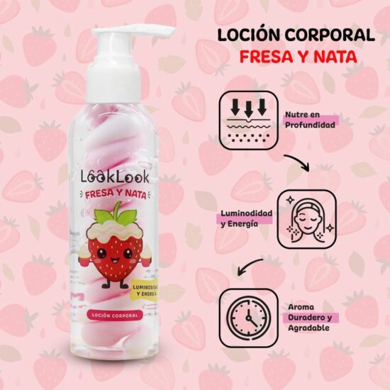 Loción Corporal Fresa Nata Look Look - Imagen 3